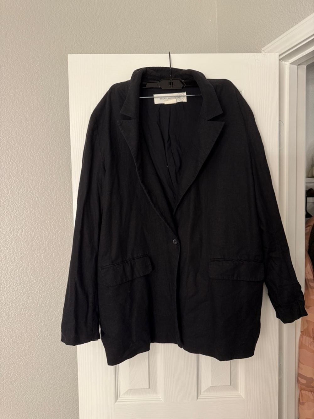 Treasure & Bond Black Relaxed Blazer